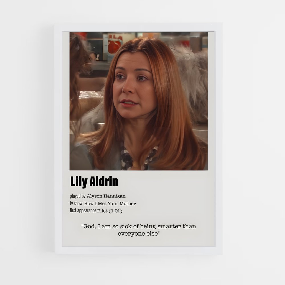 ap-lily aldrin-5 cadre Blanc