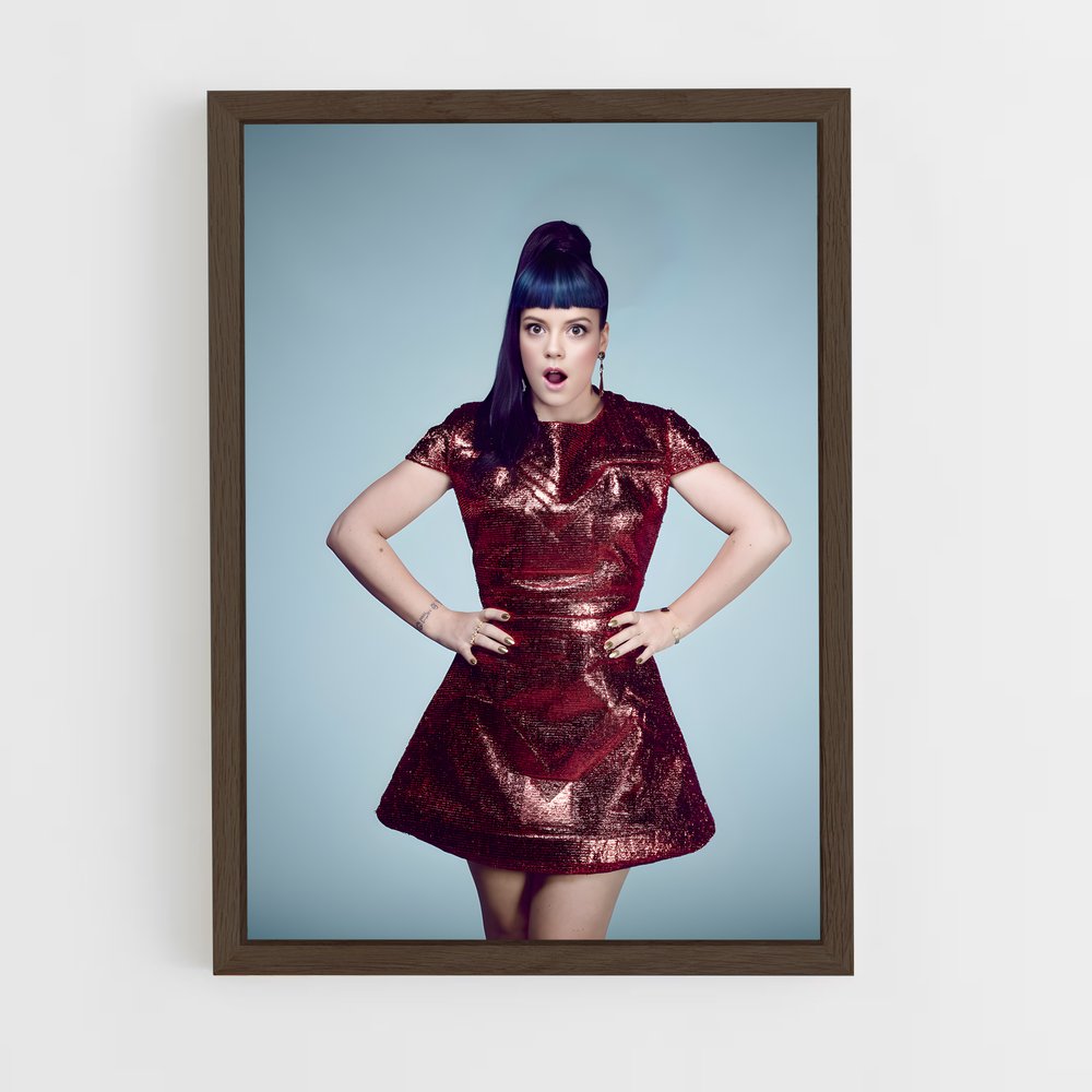 ap-lily allen-2 cadre Bois foncé