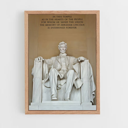ap-lincoln memorial-4 cadre Bois clair