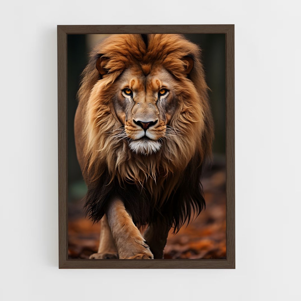 ap-lion-4 cadre Bois foncé