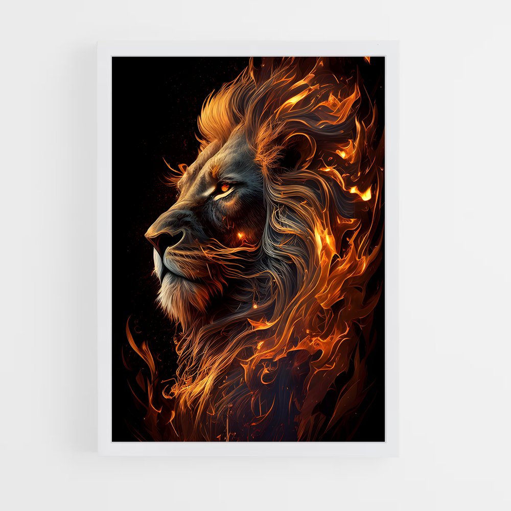 ap-lion king-7 cadre Blanc