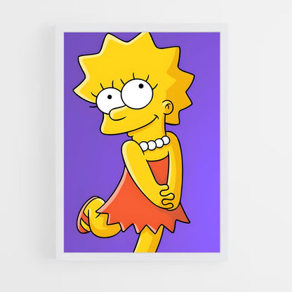 ap-lisa simpson-2 cadre Blanc