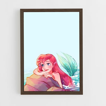 ap-little mermaid-2 cadre Bois foncé