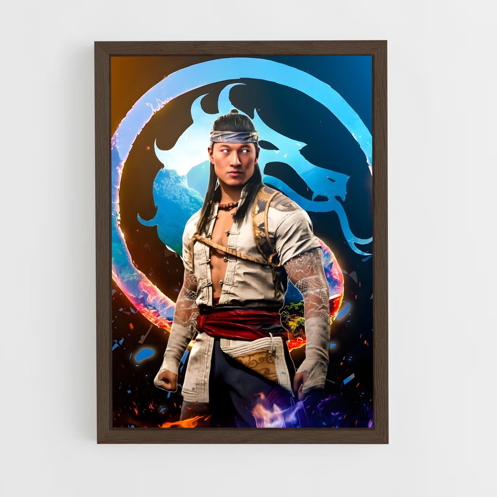 ap-liu kang-3 cadre Bois foncé