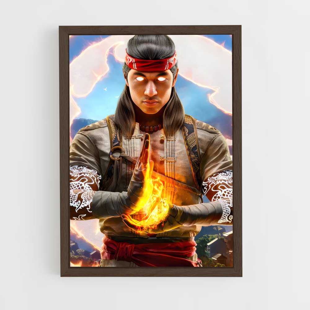 ap-liu kang-5 cadre Bois foncé