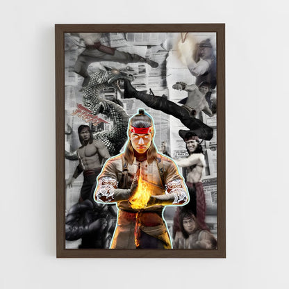 ap-liu kang-9 cadre Bois foncé