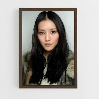 ap-liu wen-2 cadre Bois foncé