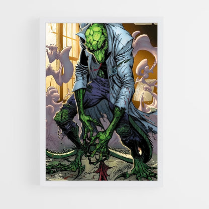 ap-lizard spider-man-1 cadre Blanc