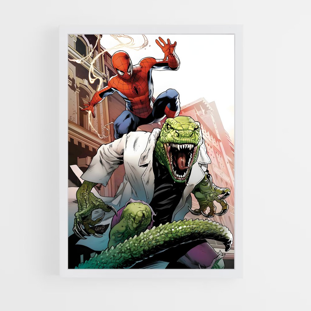 ap-lizard spider-man-2 cadre Blanc