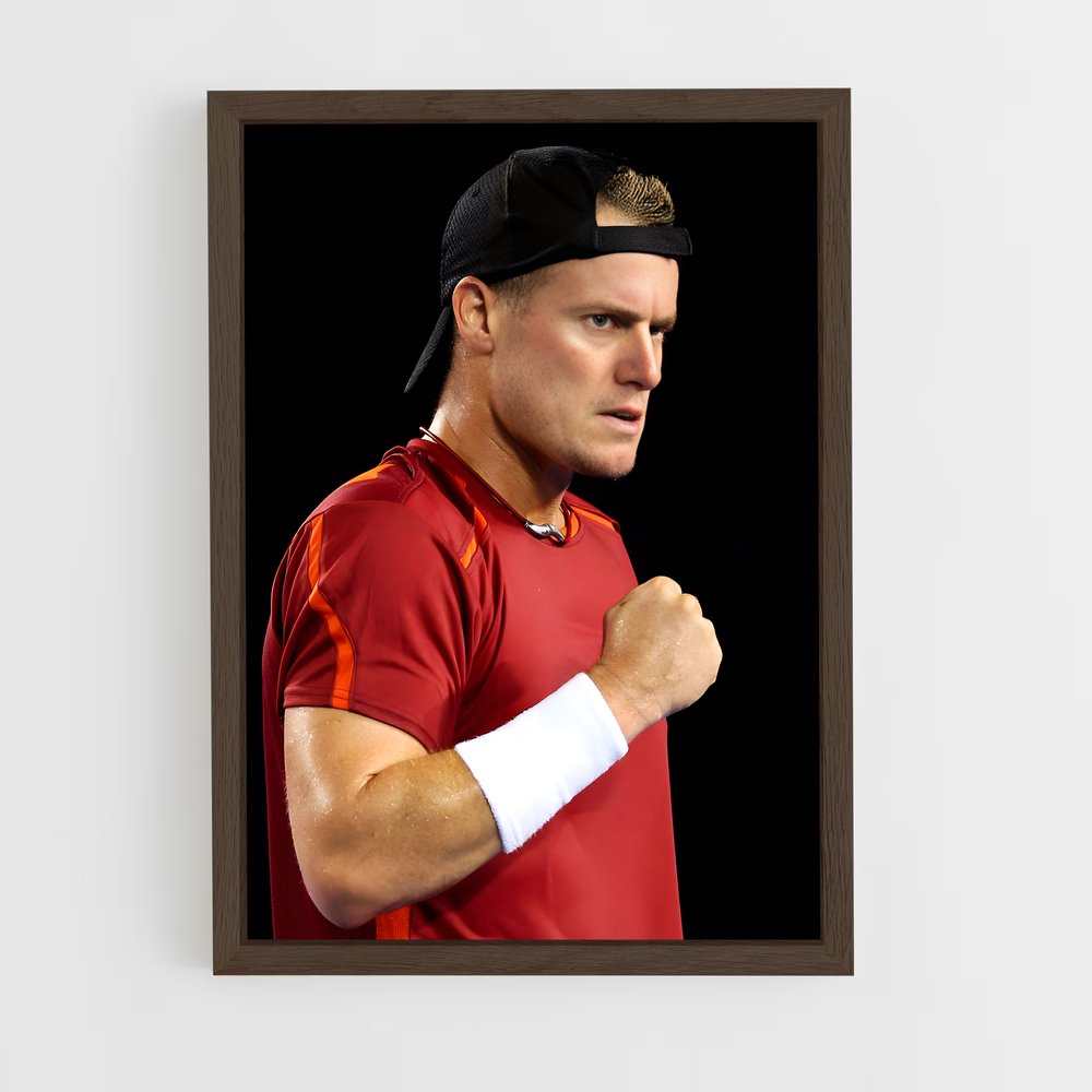 ap-lleyton hewitt-4 cadre Bois foncé