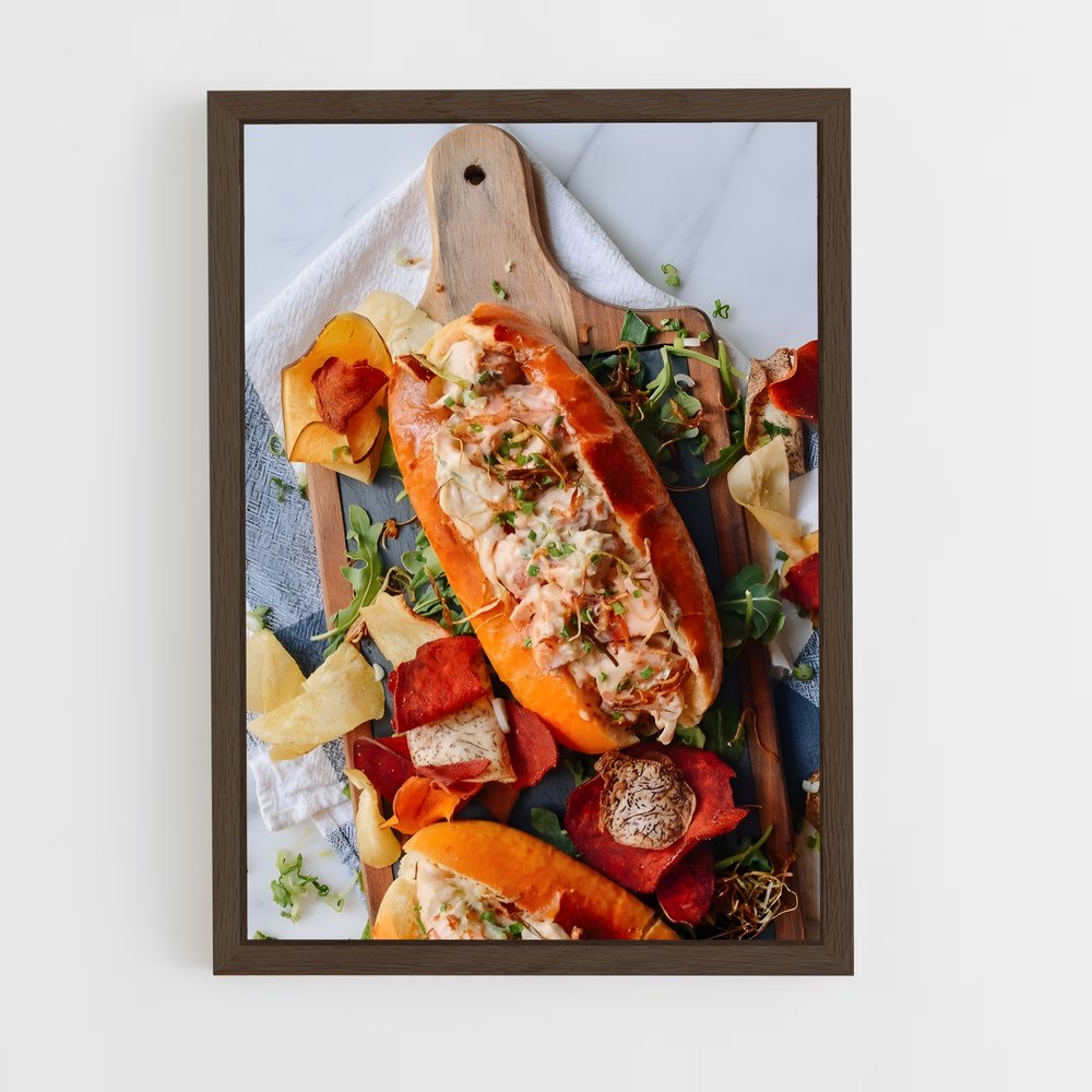 ap-lobster roll-6 cadre Bois foncé