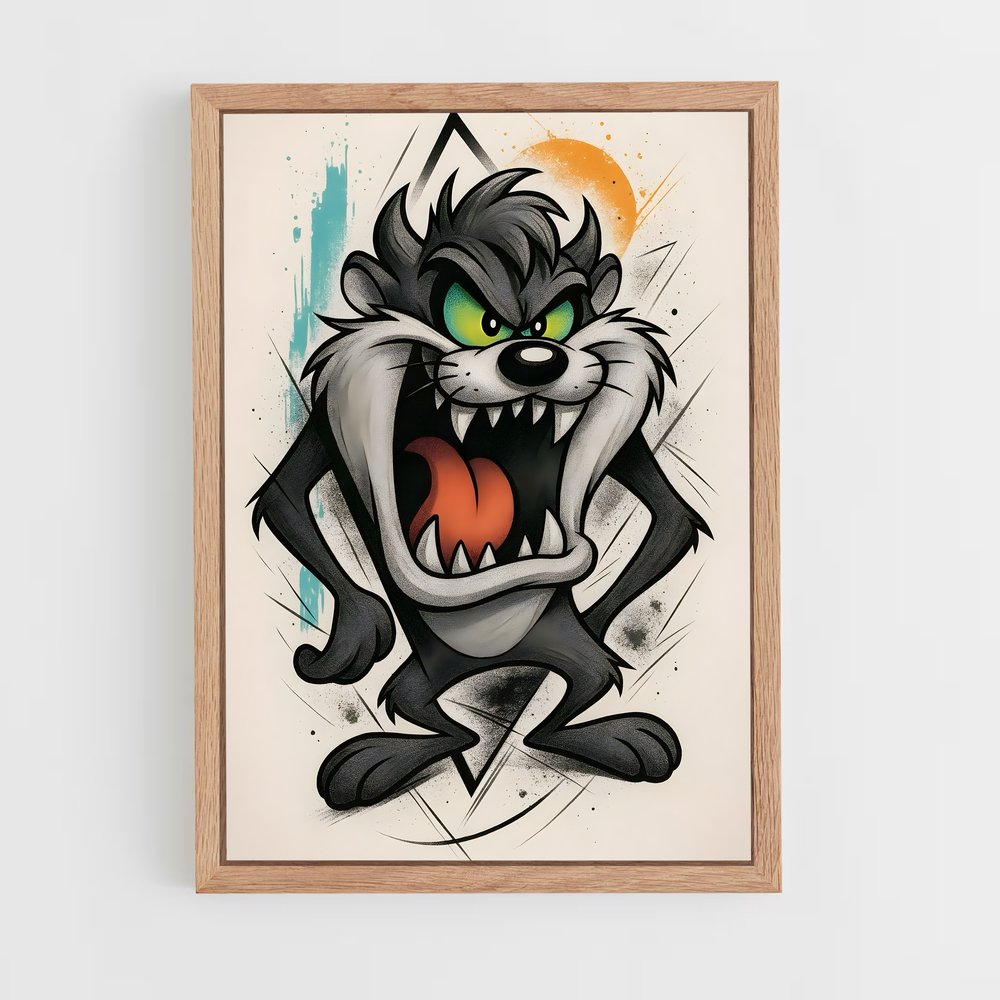 ap-looney tunes-1 cadre Bois clair