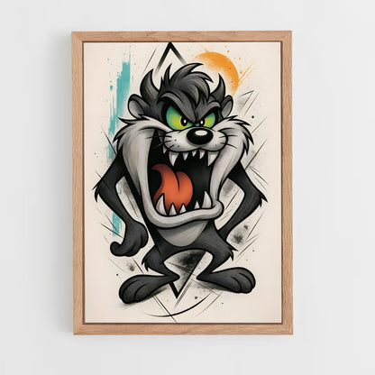 ap-looney tunes-1 cadre Bois clair