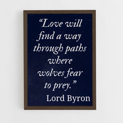 ap-lord byron-4 cadre Bois foncé