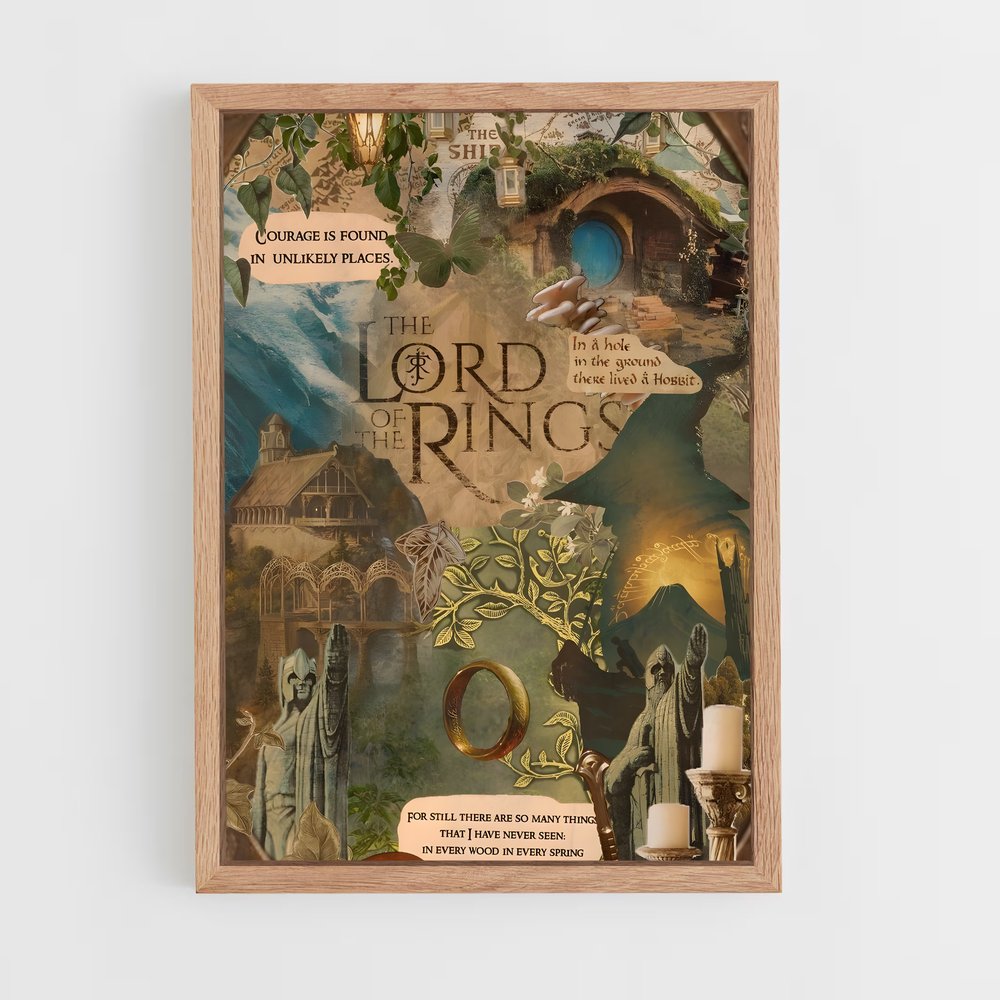 ap-lord of the rings-3 cadre Bois clair
