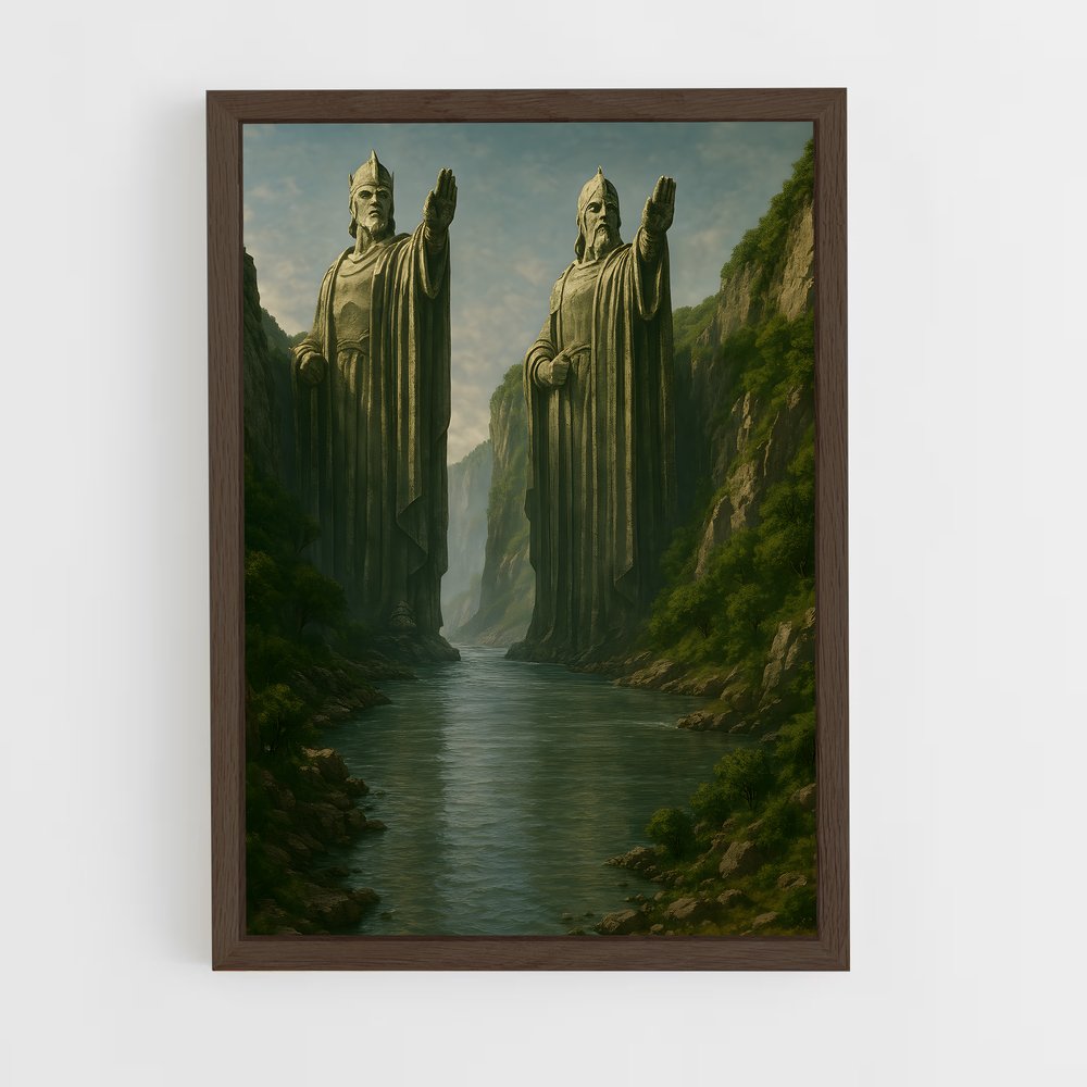 ap-lord of the rings-4 cadre Bois foncé