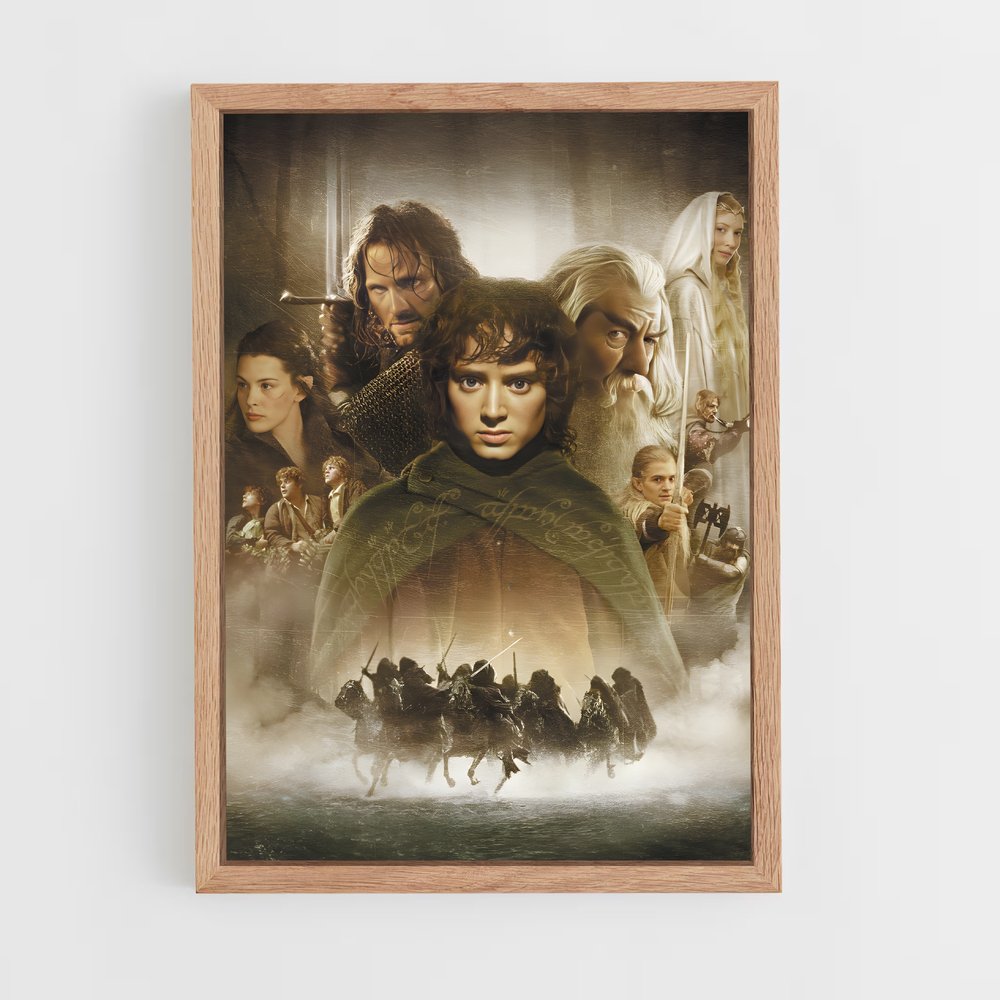 ap-lord of the rings-7 cadre Bois clair