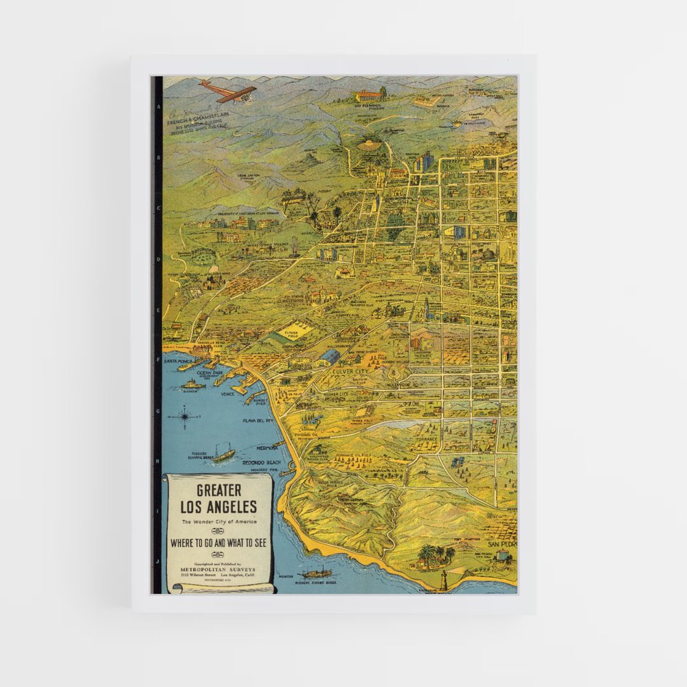ap-los angeles 1932-2 cadre Blanc