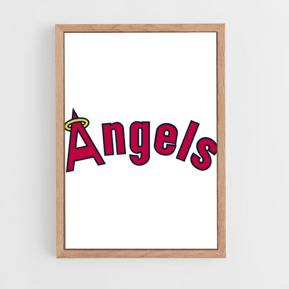 ap-los angeles angels-4 cadre Bois clair