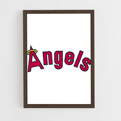 ap-los angeles angels-4 cadre Bois foncé