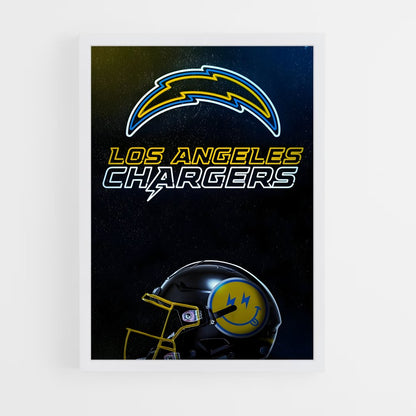 ap-los angeles chargers-3 cadre Blanc