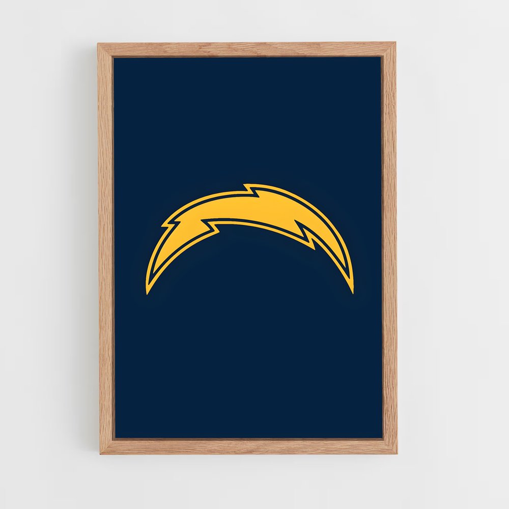 ap-los angeles chargers-4 cadre Bois clair