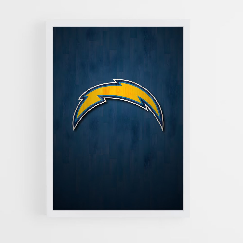 ap-los angeles chargers-5 cadre Blanc