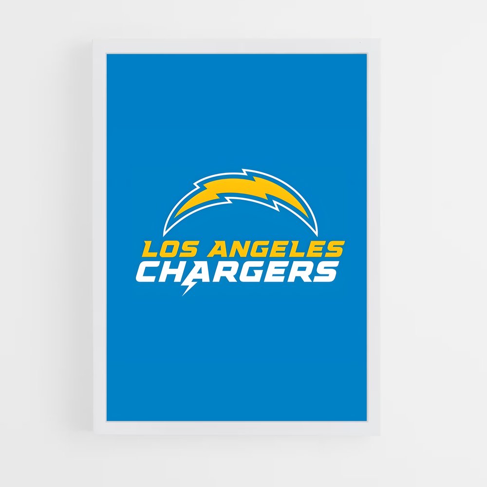 ap-los angeles chargers-8 cadre Blanc