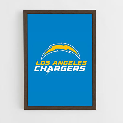 ap-los angeles chargers-8 cadre Bois foncé