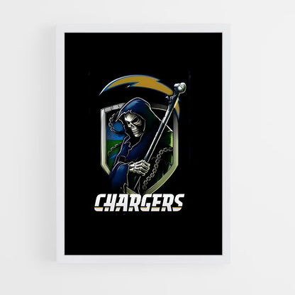 ap-los angeles chargers-9 cadre Blanc
