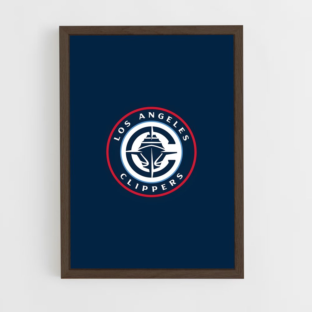 ap-los angeles clippers-1 cadre Bois foncé