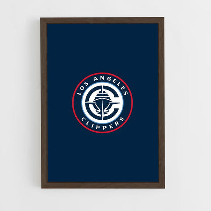 ap-los angeles clippers-1 cadre Bois foncé