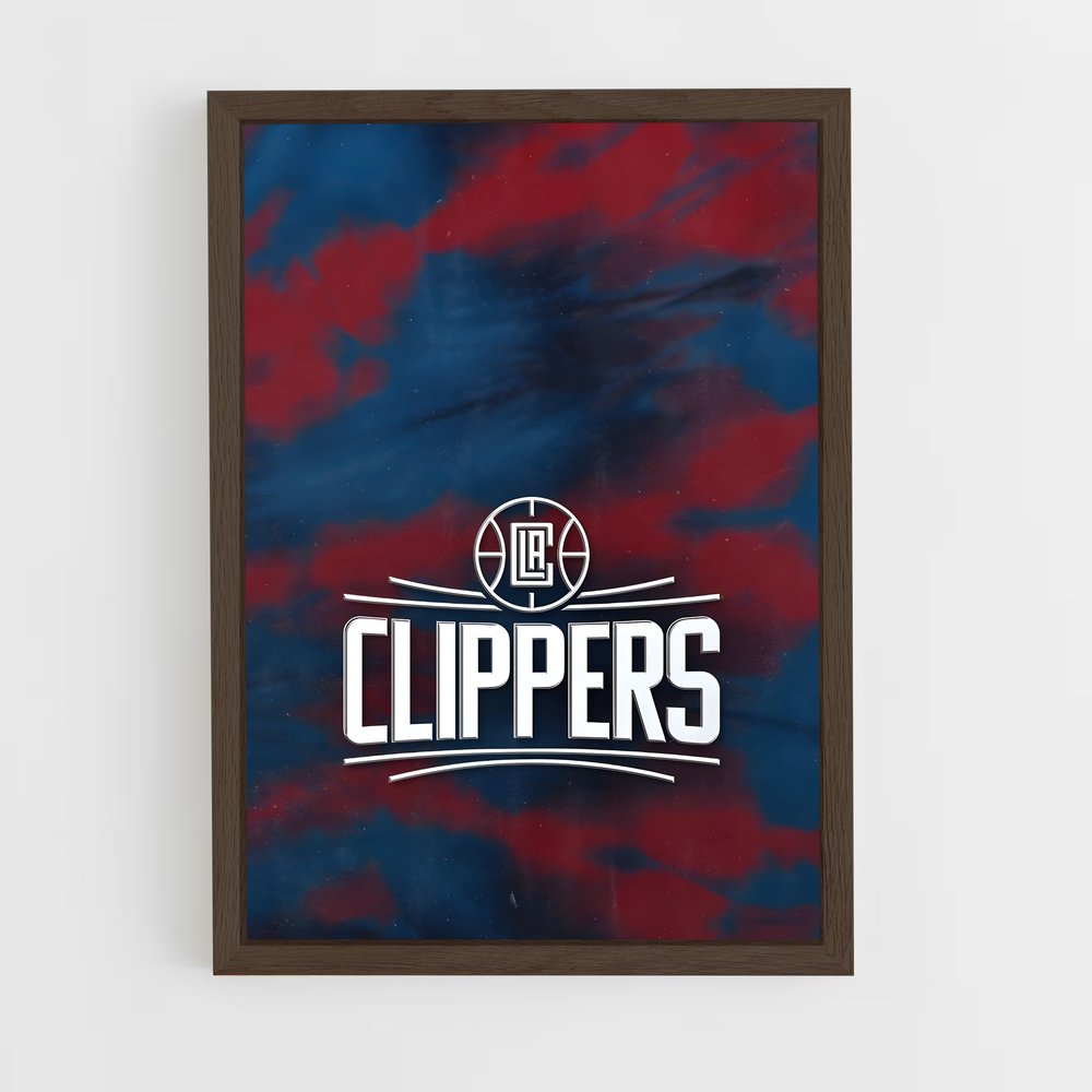 ap-los angeles clippers-10 cadre Bois foncé