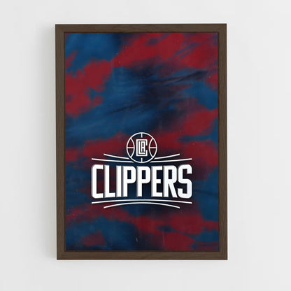 ap-los angeles clippers-10 cadre Bois foncé