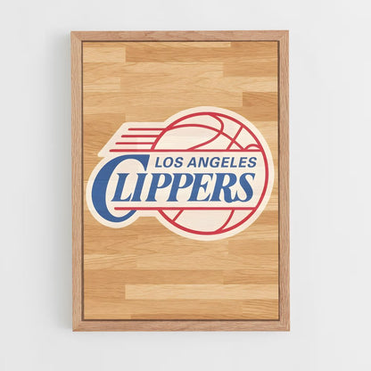 ap-los angeles clippers-12 cadre Bois clair