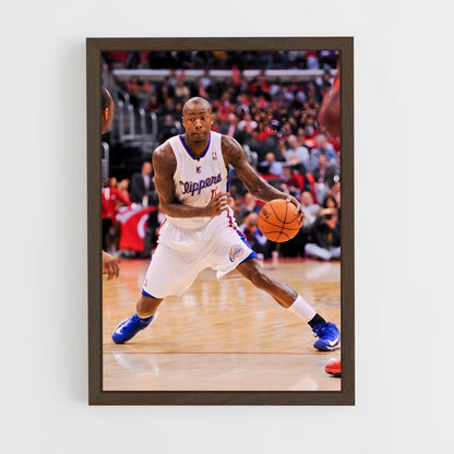 ap-los angeles clippers-13 cadre Bois foncé