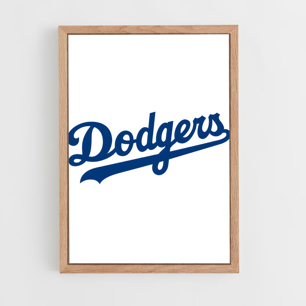 ap-los angeles dodgers-2 cadre Bois clair