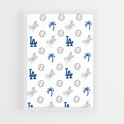 ap-los angeles dodgers-5 cadre Blanc