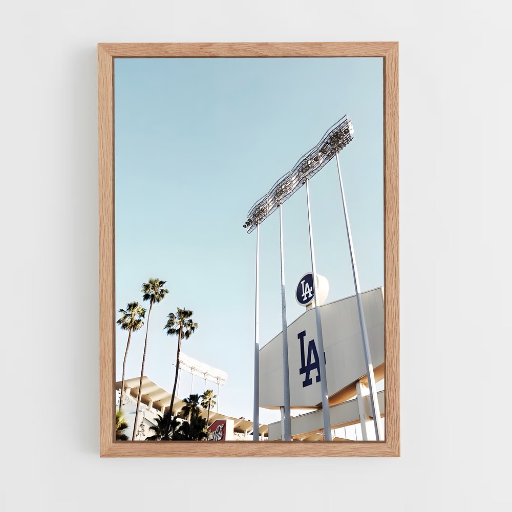 ap-los angeles dodgers-6 cadre Bois clair
