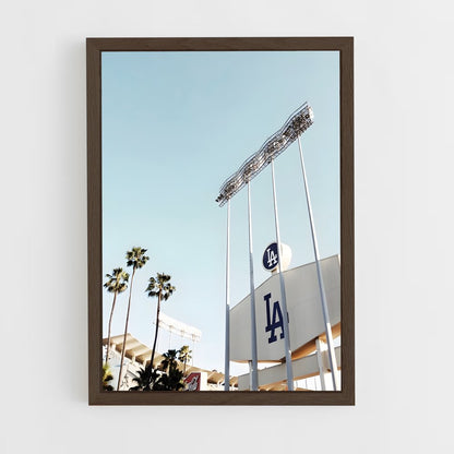 ap-los angeles dodgers-6 cadre Bois foncé