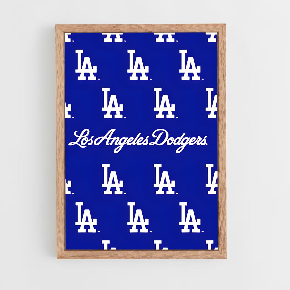 ap-los angeles dodgers-8 cadre Bois clair