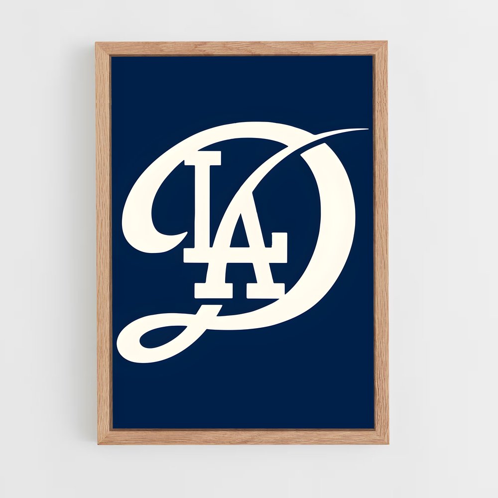 ap-los angeles dodgers-9 cadre Bois clair