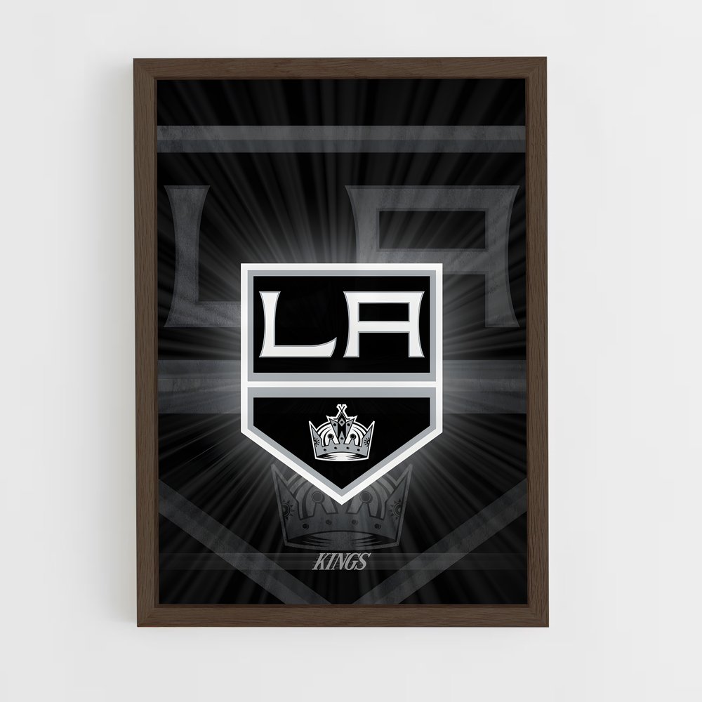 ap-los angeles kings-5 cadre Bois foncé