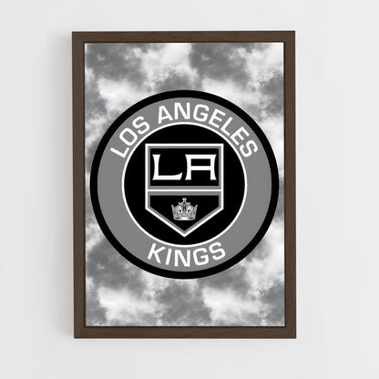 ap-los angeles kings-7 cadre Bois foncé