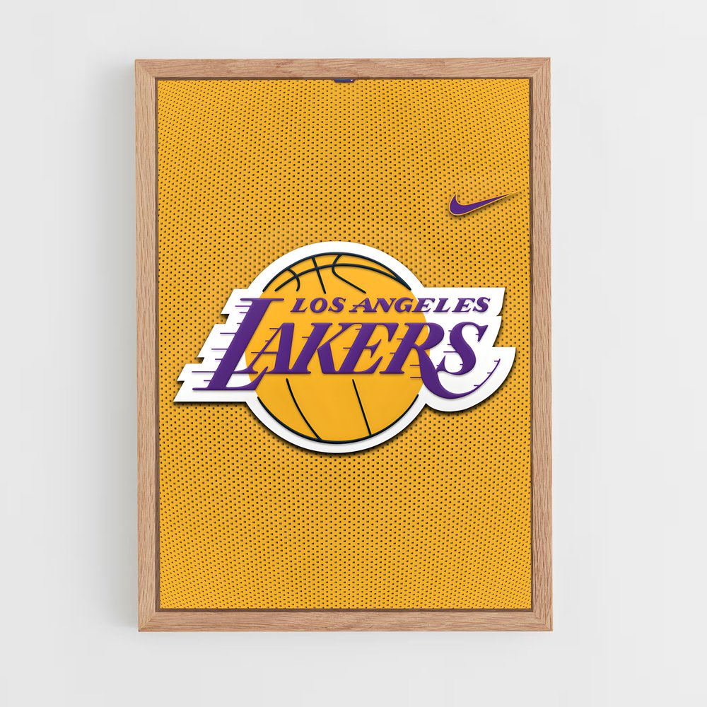 ap-los angeles lakers-5 cadre Bois clair