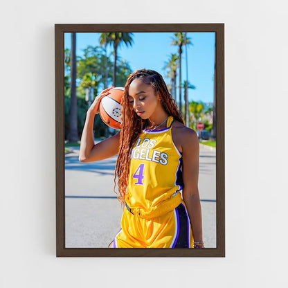 ap-los angeles sparks-5 cadre Bois foncé