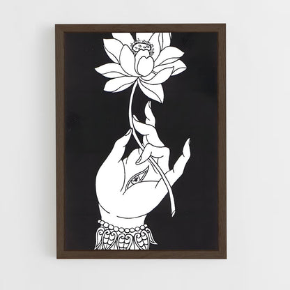 ap-lotus symbol-2 cadre Bois foncé