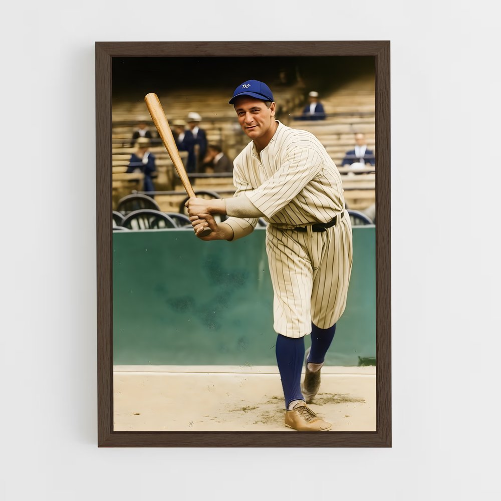ap-lou gehrig-4 cadre Bois foncé