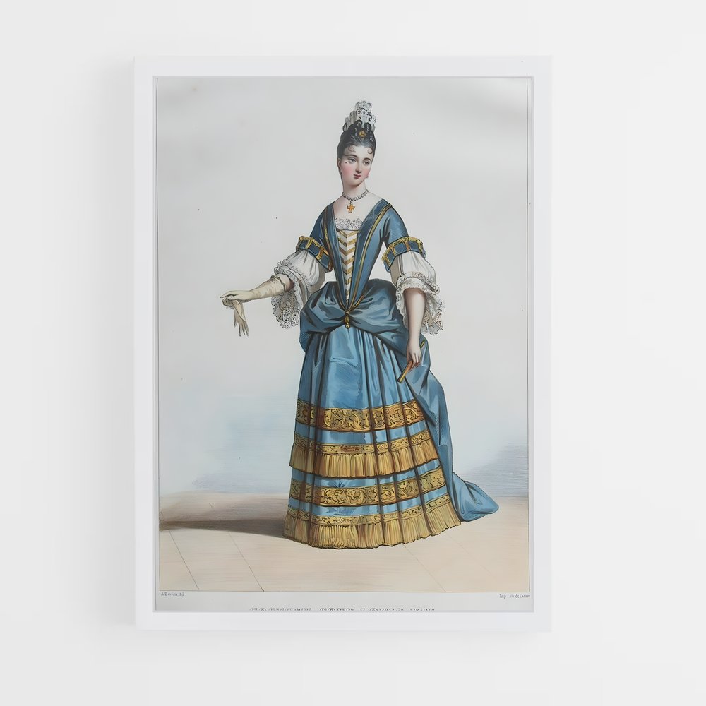 ap-louis xiv-8 cadre Blanc