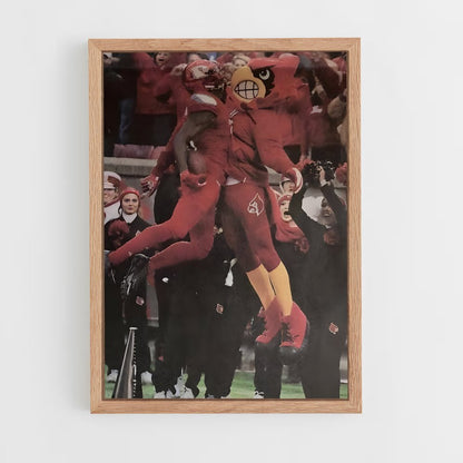 ap-louisville cardinals-2 cadre Bois clair
